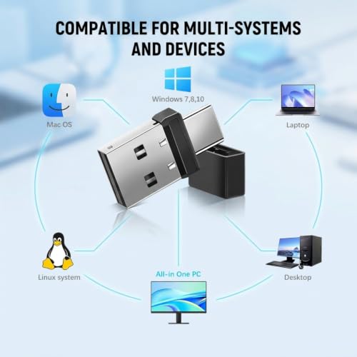 Image of Verilux 2 in 1 USB A and USB C Undetectable Mouse Mover Jiggler