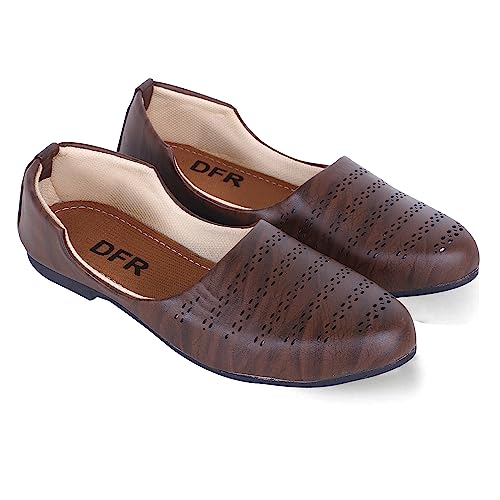 Image of DFR Men's Ethnic Juttis Mojaris & Casual Shoes Loafers
