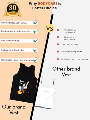 Image of Boy's Kids Regular Fit Vest | 100% Cotton| Skin Friendly | Lightweight | Sleeveless Designs | Cartoon Character | Pack of 3 Print (Color & Print May Vary)