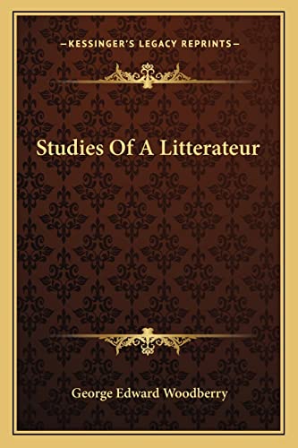 Studies Of A Litterateur
