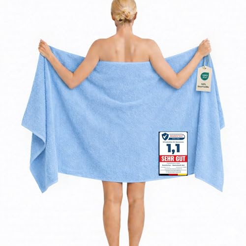 Komfortec Badetuch 100x200 cm aus 100% Baumwolle – Ansicht 1