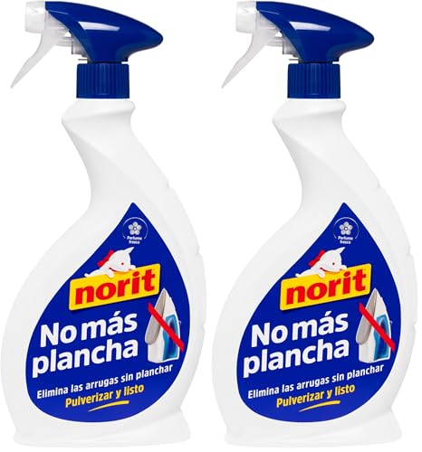 Norit - No Más Plancha, Spray Antiarrugas, Elimina Arrugas Sin Necesidad de Planchar, Aroma Fresco, Apto para Todas las Prendas, Fórmula Respetuosa - 500 ml (Paquete de 2)