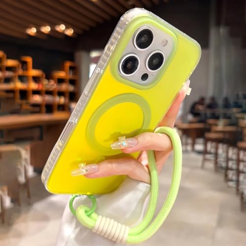 Coque iPhone 12 Pro jaune laser pour selfies et vidéos stables