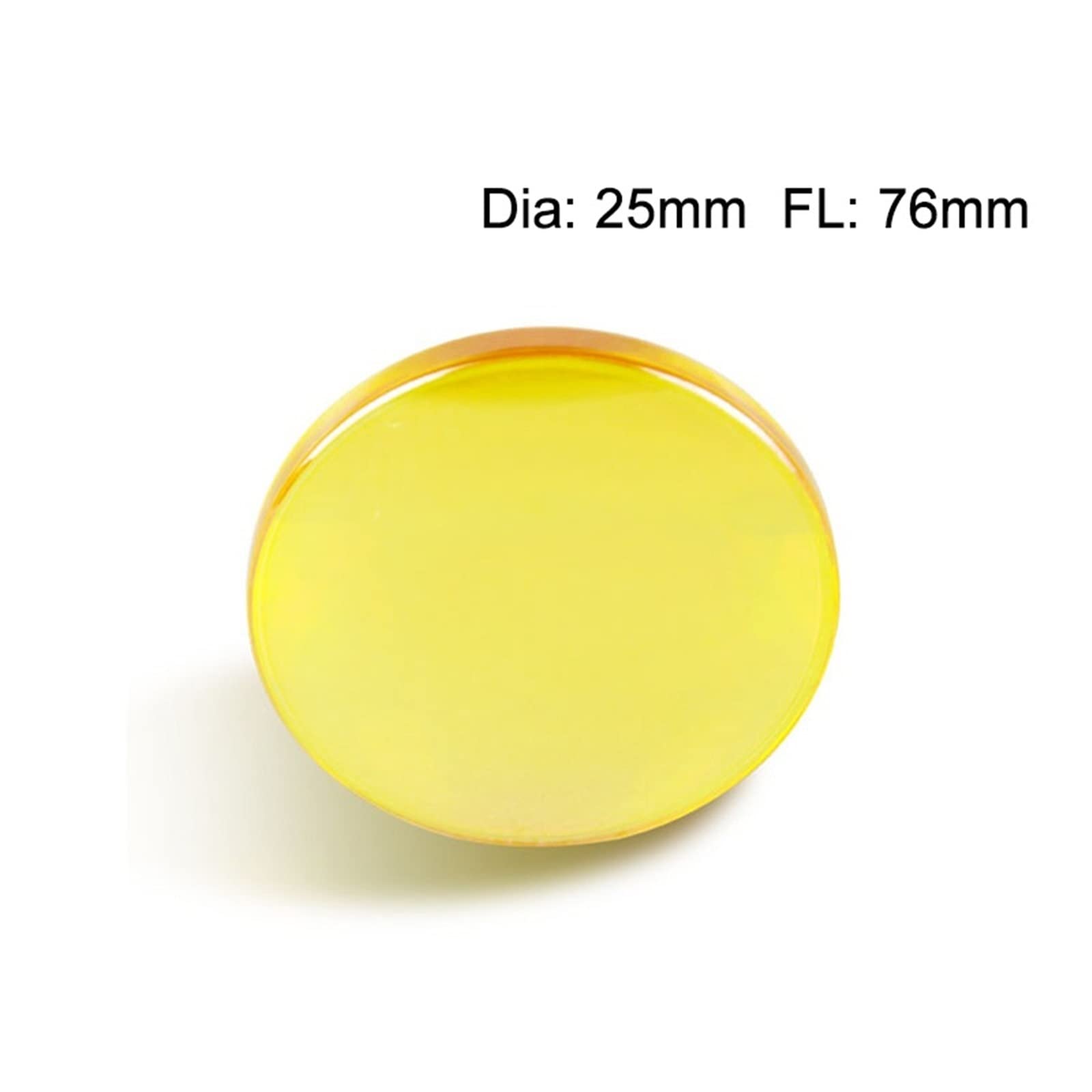 CVD ZnSe Co2 Laser Lens 25mm USA ZnSe 76mm Focal Length for Laser Engraving Cutting Machine(127mm)
