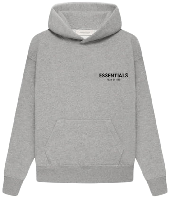 Essentials KIDs Pullover Hoodie Cotton Blend (US Age 12 Years Dark Oatmeal Hoodie)