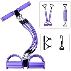 Cuerda de tensión Multifuncional, Entrenadores Abdominales Ejercicio en Casa Banda de Resistencia Cuerda de Expansión Elástica de Fitness 4 Cuerda de tensión Multifuncional, Entrenadores Abdominales Ejercicio en Casa Banda de Resistencia Cuerda de Expansión Elástica de Fitness