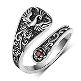 Daixiya Phoenix Rings: 925 Sterling Silver Thumb & Spoon Rings - Vintage Phoenix Jewelry Gifts For Women