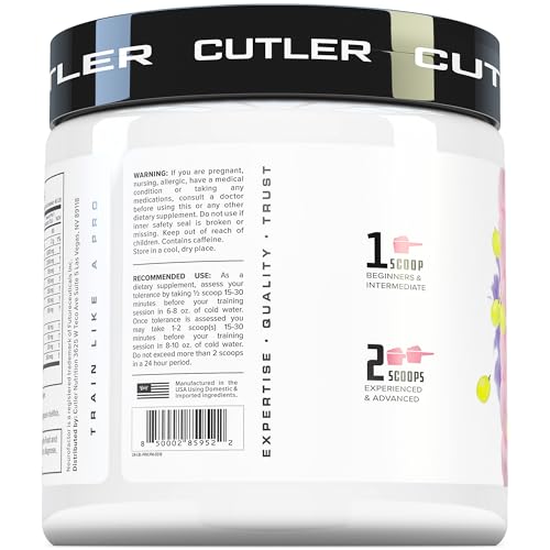 Image of Prevail Pre Workout Powder with Nootropics: Pre Workout for Men and Women, Cutting Edge Energy and Focus Supplement with L Citrulline, Alpha GPC, L Tyrosine | Cotton Candy Grape, 40 Scoops