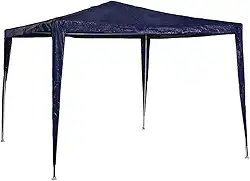 Barraca Gazebo Desmontável 3x3m - Tenda Rafia Azul Mor, Resistente para Praia Camping e Eventos ao Ar Livre