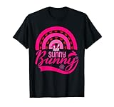 Funny Sunny Bunny Rainbow Tee Shirt
