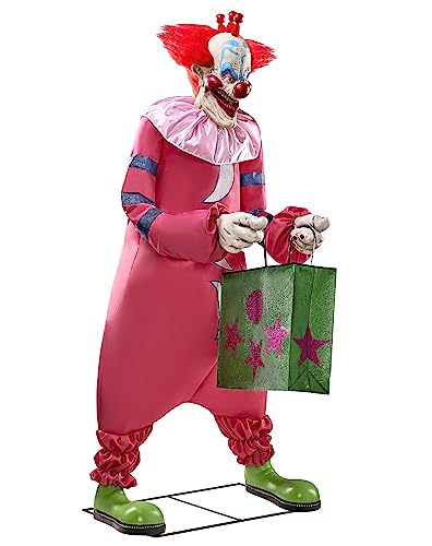 Spirit Halloween Killer Klowns from Outer Space 7.2 Ft Slim Animatronic | Officially Licensed | Decorations | Animated