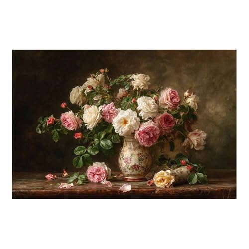 Peintures sur toile fleurs décoration murale salon maison bain 40x60