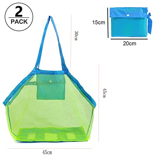 Borsa per Giocattoli da Spiaggia,2 Pezzi Borsa a