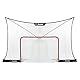 Franklin Sports NHL Hockey-Tor Backstop Netz – Fibertech Street Hockey Sport Backstop Netz – Großes Zielnetz – 3,7 x 2,1 m, schwarz
