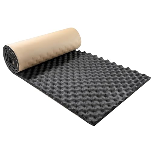 YIXUEERWSY Panel Espuma Insonorizante Auto Adhesivo para Mitsubishi L200 5(V) Club Cab | AB 2019,Almohadillas De Aislamiento Acústico/Amortiguador para Coche Negro