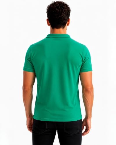 Image of Status Quo Men's Polo T-Shirt | Rich Cotton Blend | Slim Fit | All Day Comfort | Contrast Inner Placket | Polo Collar