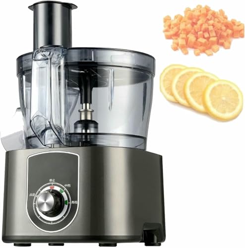 Procesador de alimentos comercial, picador eléctrico de verduras, triturador profesional de verduras, multifuncional con cuchillas de acero inoxidable, 600 W, cortador automático, procesador de alim