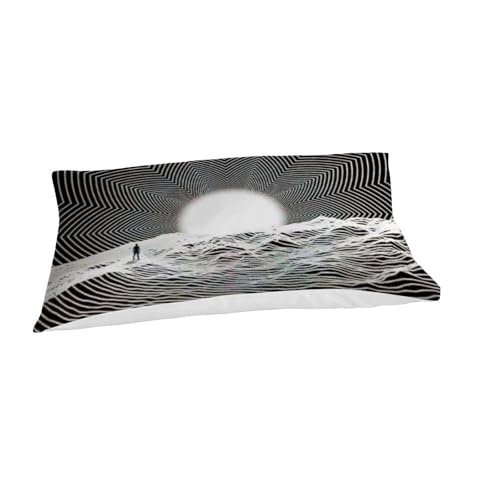 Housse de couette single coucher de soleil 135x200cm blanche pour lit garçon - 7