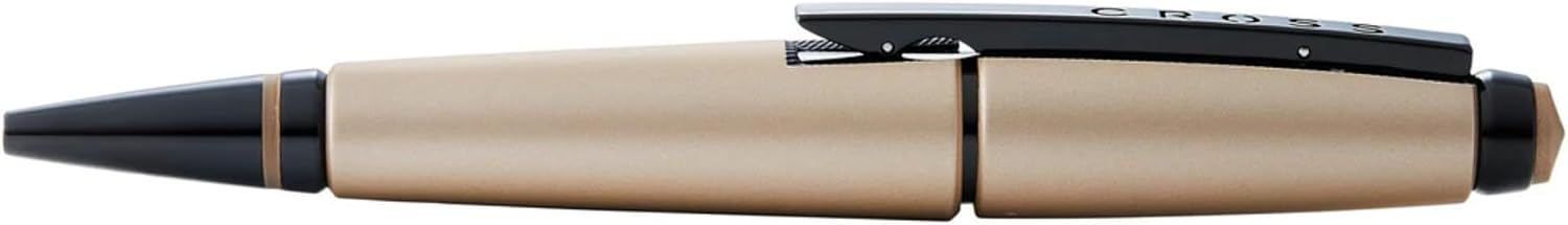 Cross Edge™ Matte Hazelnut Lacquer Rollerball Pen with Contrasting PVD Appointments