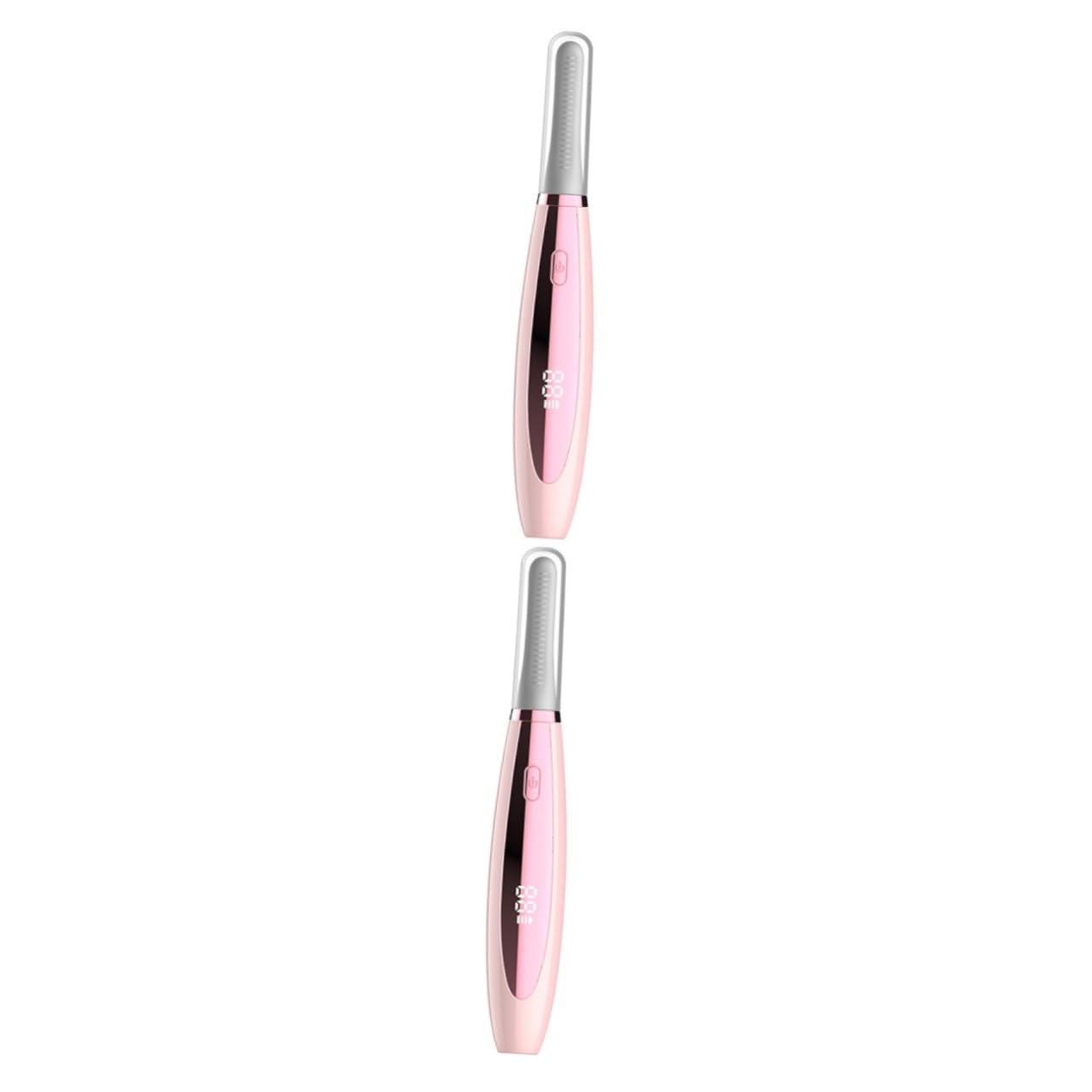FRCOLOR 2pezzi Piegaciglia Elettrico Riscaldato Display Led Mini Curling Per Donne e Ragazze Facile Usare e Portatile Per Quotidiana Per Compleanni e