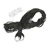 CONGARTENO Hamaca de Malla para Exteriores con Cuerda de Nylon Reforzada Columpio Portátil para Camping y Jardín Ligera y Fácil de Instalar para Adultos Incluye Correas de Árbol