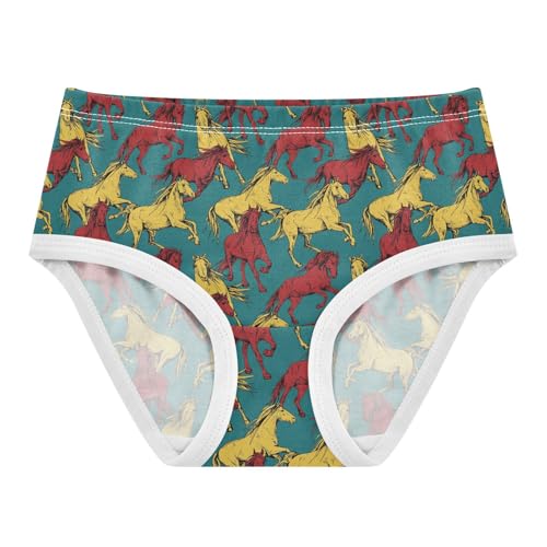 Girls' Underwear Horse Cotton Stretch Comfort Toddler Panties