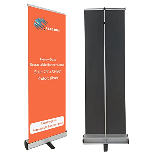 Nanyang L-002 24 Inch X72-80 Heavy-Duty Retractable Roll Up Banner Stand,For Business & Trade Show,Store Sign Display Stand cover