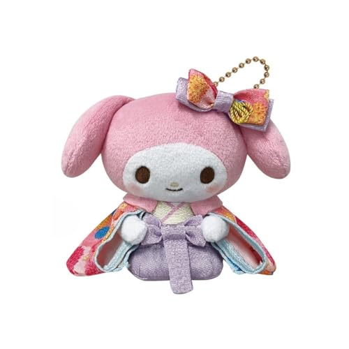 Peluche My Melody Shogun porte-bonheur mignon à emporter partout