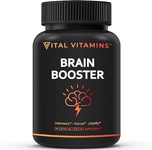 VITAL VITAMINS Brain Supplement Nootropics Booster - Enhance Focus & Mind, Boost...