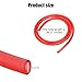 Norkmdi Car Fuel Line Hose Tube, 3.28FT Flexible Rubber High Performance Vehicle Push Lock Reinforced Hose, Automotive Engines Fuel Lines Replacement, Universal for SUV RV Truck (Red)