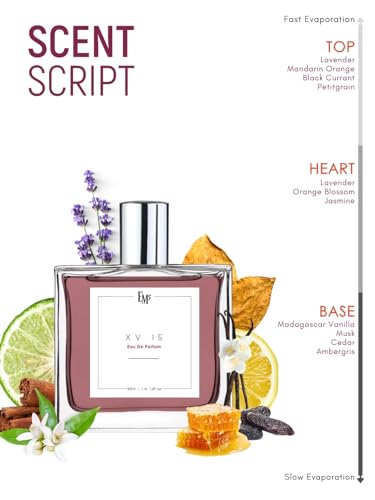 Image of EM5 XV 15 Perfume for Men & Women | Sweet Tobacco Floral Warm Spicy Fragrance | 50 ml Unisex Eau de Parfum Spray | Luxury Gift for Him & Her