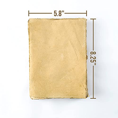 Watercolor Paper | Vintage Paper | Handmade Paper | 75 Sheets Of Recycled Cotton Papers, Perfect Sheet For Any Medium, Blank Water Color Papers, 150 Gsm Antique Paper | Large Watercolor Paper #TOP6