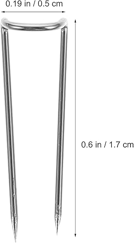 Miniatura 2 de MILISTEN 50 pines en U para coser y coser, de acero inoxidable, para manualidades, manualidades, 50 unidades