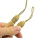 20pcs 15.5cm/6 Inch Silky Floss Bookmark Tassels with 2-Inch Cord Loop and Small Chinese Knot for Jewelry Making, Souvenir, Bookmarks, DIY Craft Accessory (Champagne)
