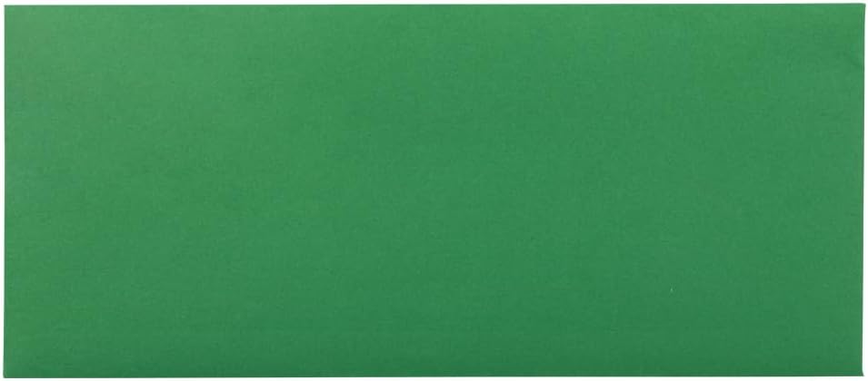 JAM PAPER #10 Business Colored Envelopes - 4 1/8 x 9 1/2 - Green Recycled - Bulk 250/Box
