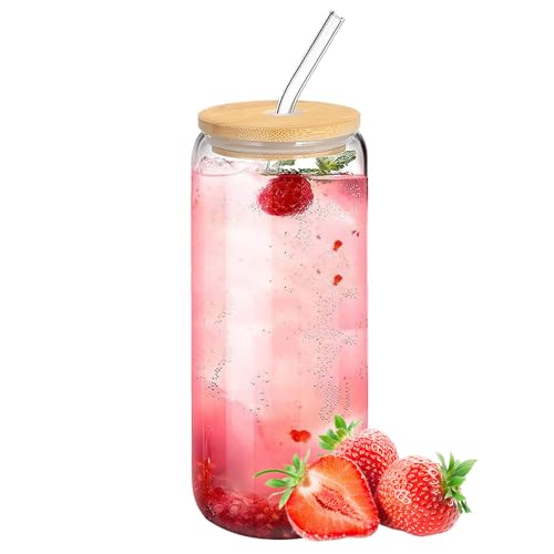 Vaso con tapa y popote, vaso reutilizable transparente a prueba de fugas, vaso de agua, para adolescentes, adultos, cerveza, verano, viajes, bar, café con leche, whisky, refrescos