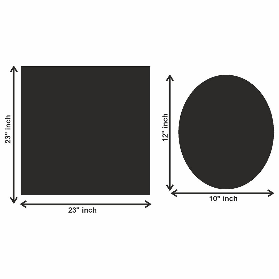 CVANU Floral Design of Toilet Seat Sticker and Floor Sticker Self Adhesive Transparent PVC Vinyl for Renovate Your Bathroom Pack of 2 (Multi, Size- Medium) K-07 1