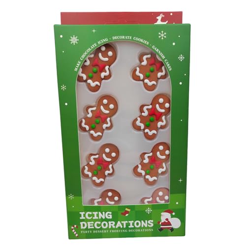 Edible Candy Gingerbread Man Christmas Sprinkles for Cake Decorating Party Cookie DIY Cake Cupcake...