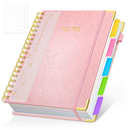 Carnet de notes B5 en cuir à spirales idéal pour organiser vos réunions de bureau et projets