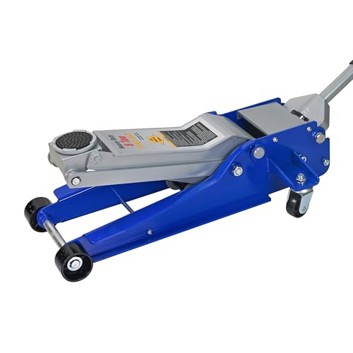 Floor Jack 5Ton/11000lbs.Dual Piston Fast Lifting Pump.Ultra Low Profile Floor Jack,Lifting Range 3.54