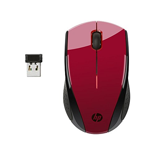 HP X3000 - Ratón inalámbrico óptico, Color Rojo