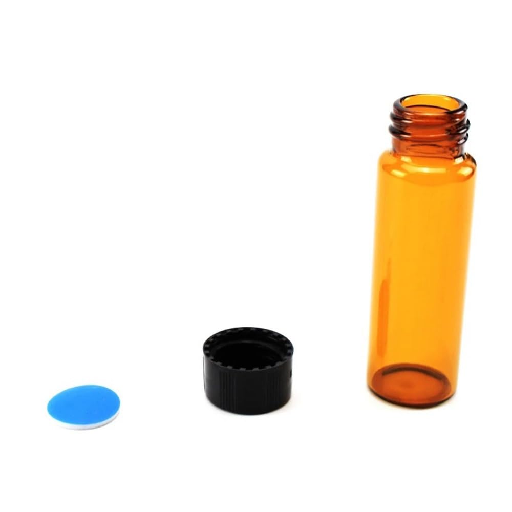 Attrezzature e forniture di laboratorio Flaconi for campioni in vetro trasparente ambrato da 3 ml a 50 Flacone essenziale con bocca a vite marrone Fiala laboratorio Vetreria chimica