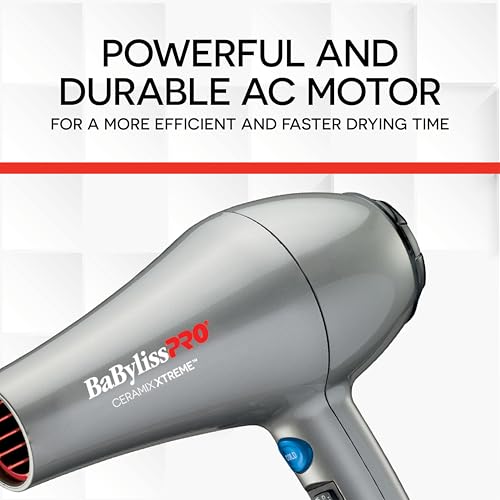 BaBylissPRO Ceramix Xtreme Ionic and Ceramic Hairdryer,1 Count