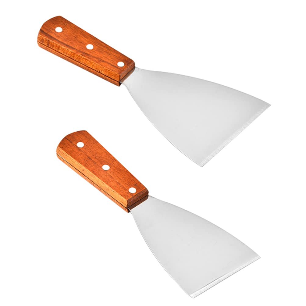 Set Spatole In Acciaio Inossidabile Per Cucina - 4 Pezzi, Per Teppanyaki, Griglie E Piastre | Professionale E Durevole - Foto 8