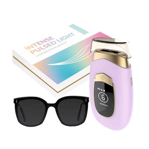 Lumisilk Luminia Depiladora IPL - Reducción Permanente del Vello - Piel Suave Sin Dolor - Para Cara, Axilas, Piernas y Zona Bikini - Kit Completo con Gafas (Morado)