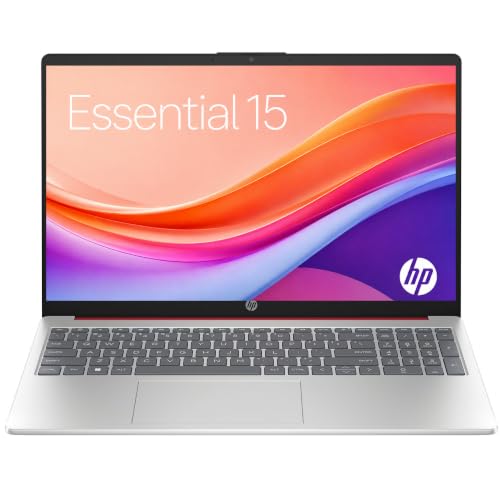 Image of HP Essential 15.6 inch Laptop with Microsoft 365, 8GB RAM, No Mouse, Red