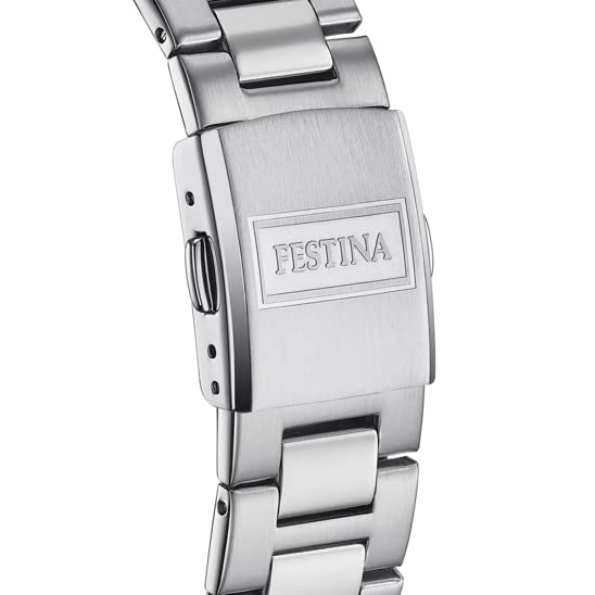 Image secondaire de Montre FESTINA pour Homme F16376/4 Acero Clasico Boîtier en Acier Inoxydable Gris Bracelet en Acier Inoxydable Gris
