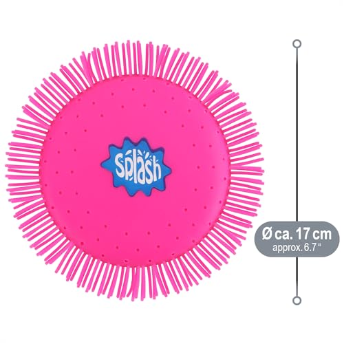 com-four® 2X Wasser Frisbee - Wasser-Wurfscheibe aus Schaumstoff und Silikon Ø 17 cm - Wasserspielzeug in knalligen Farben extra Soft (02 Stück - Frisbee 17 cm)