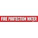 Brady 7110-1HV, 93403 Self-Sticking Vinyl Pipe Marker, (Pack of 25 Cards)
