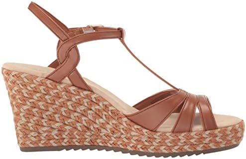 Anne Klein Women's Waves Wedge Sandal, Cognac, 7.5 | Image 5